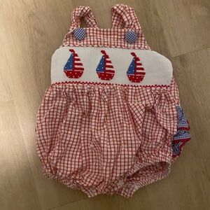 USA Sailboat bubble romper